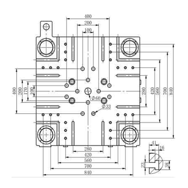 Custom carrosseriedeel Vaste pomp spuitgietmachine SLA368