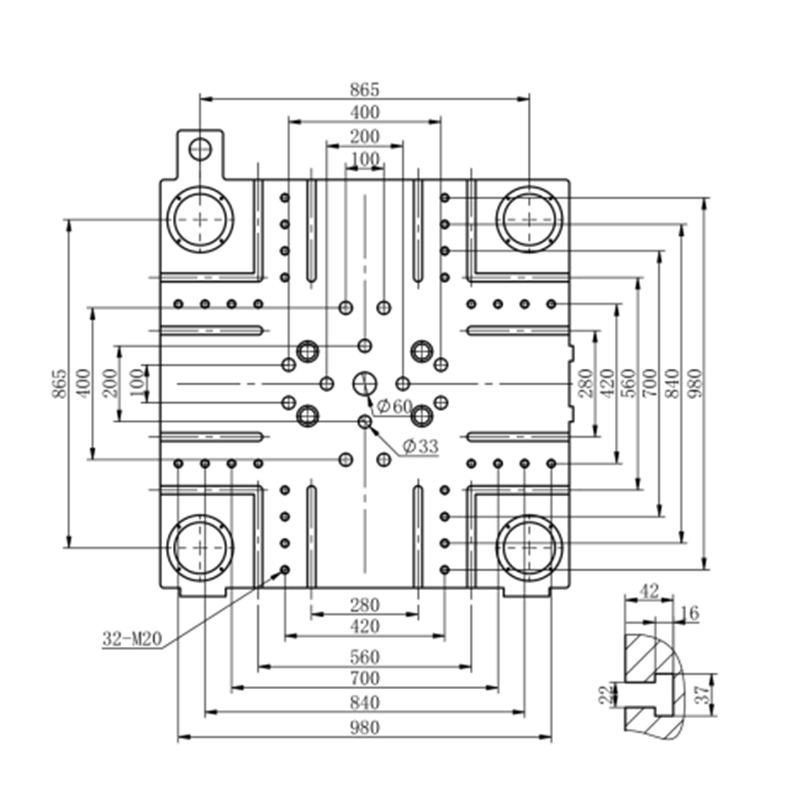 Kunststof onderdelen Vaste pomp spuitgietmachine SLA428